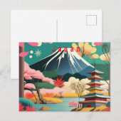 Japan gepersonaliseerd feestdagenkaart (Voorkant / Achterkant)