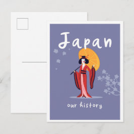 Japan Geschiedenis Vintage Reizen Briefkaart