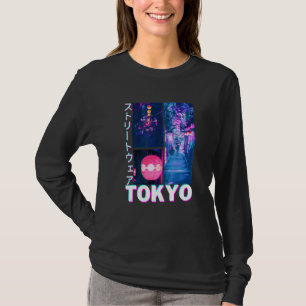 Japan Glitch Cyberpunk Tokyo Streetwear Esthetiek T-shirt