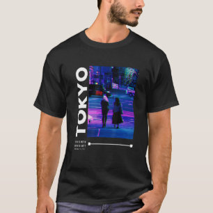 Japan Glitch Cyberpunk Tokyo Streetwear Esthetiek T-shirt