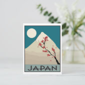Japan Graphic Mountain and Maple Tree Briefkaart (Staand voorkant)