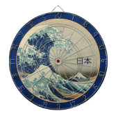  Japan, Great Wave of Kanagawa Art 日 本 Dartbord (Voorkant)