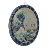  Japan, Great Wave of Kanagawa Art 日 本 Dartbord (Voorkant Links)