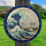 Japan, Great Wave of Kanagawa Art 日 本 Dartbord<br><div class="desc">Dartboard: Japan - beroemde Japanse kunst uit de oudheid - "Great Wave off Kanagawa", een van de meest picturestische voorstellingen van Japan. Uit de geschiedenis: "Katsushika Hokusai The Great Wave Off Kanagawa (1830) The Great Wave off Kanagawa, ook bekend als The Great Wave of Just The Wave, is een ukiyo-e-gedrukte...</div>