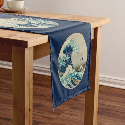 Japan, Great Wave of Kanagawa love kanji Korte Tafelloper (Voorbeeld)