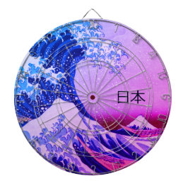  Japan & Great Wave off Kanagawa Art Dartbord