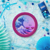  Japan, Great Wave off Kanagawa/Party, thee Papieren Bordje (Feest)