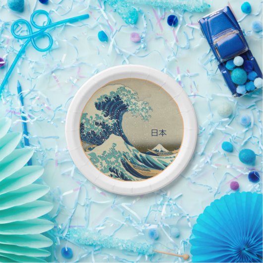  Japan, Great Wave off Kanagawa/Party whout Papieren Bordje (Feest)