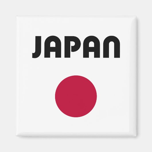 Japan Grote Rode Stip Licht Kleur Magneet (Voorkant)