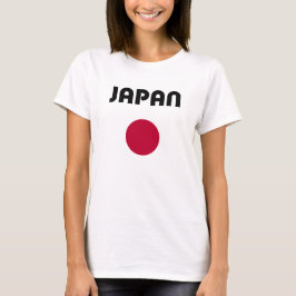 Japan Grote Rode Stip Licht Kleur T-shirt