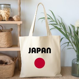 Japan Grote Rode Stip Licht Kleur Tote Bag