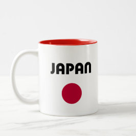 Japan Grote Rode Stip Licht Kleur Tweekleurige Koffiemok