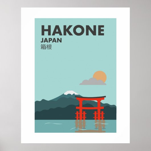 Japan Hakone, Torii van de Vrede, Schrijn Muur Kun Poster (Voorkant)
