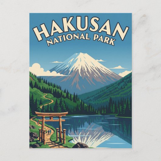 Japan Hakusan Nationaal Park Briefkaart (Voorkant)