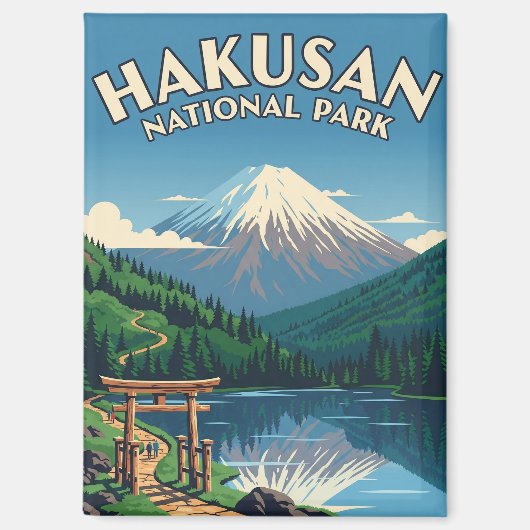 Japan Hakusan Nationaal Park Magneet (Voorkant)