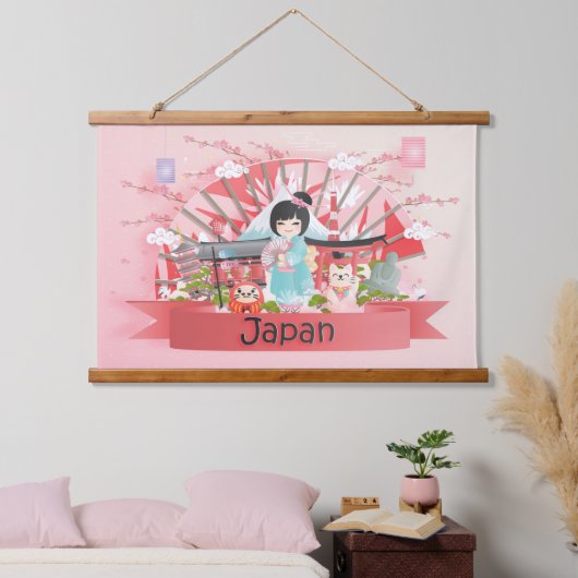 Japan Hanging Tapestry Hangend Wandkleed (Slaapkamer)