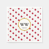 JAPAN HINOMARU - Aangepast monogram voor vlag Servet (Voorkant)