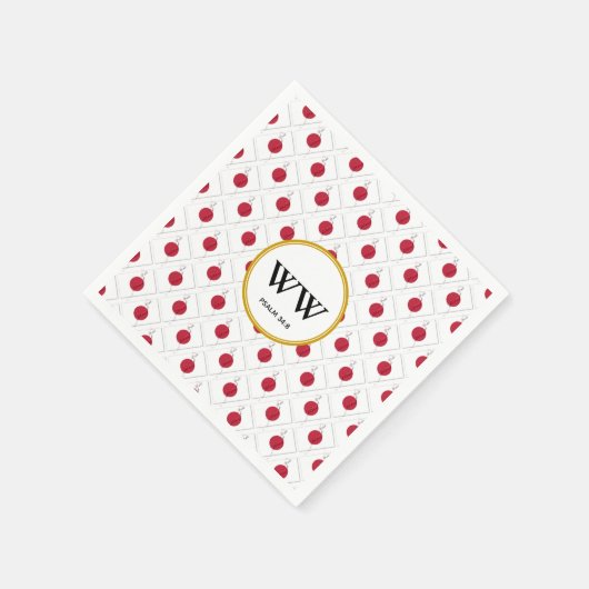 JAPAN HINOMARU - Aangepast monogram voor vlag Servet (Hoek)