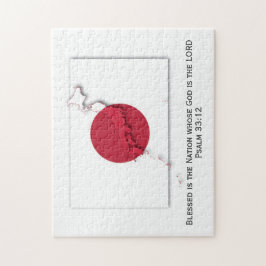 JAPAN | Hinomaru | Gezegende natie | JAPANESE VLAG Legpuzzel