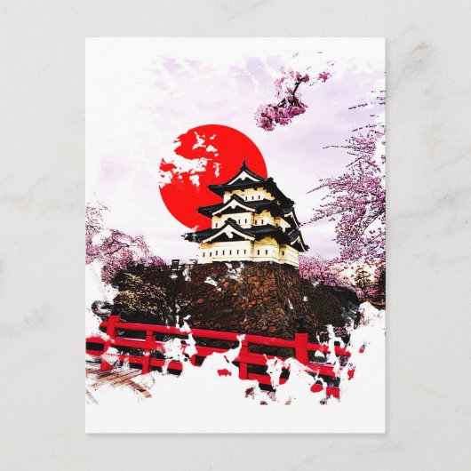 Japan Hirosaki Castle Briefkaart (Voorkant)