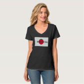 Japan Hiroshima Asia Travel Flag T-shirt (Voorkant volledig)