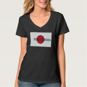 Japan Hiroshima Azië Reis Vlag T-shirt