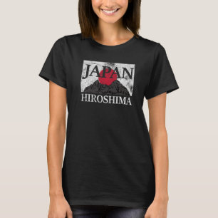 Japan Hiroshima Fuji san vlag T-shirt