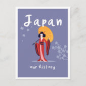 Japan History Vintage Travel Briefkaart (Voorkant)