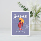 Japan History Vintage Travel Briefkaart (Staand voorkant)