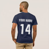 Japan Hockey T-Shirt met naam en nummer (Achterkant volledig)
