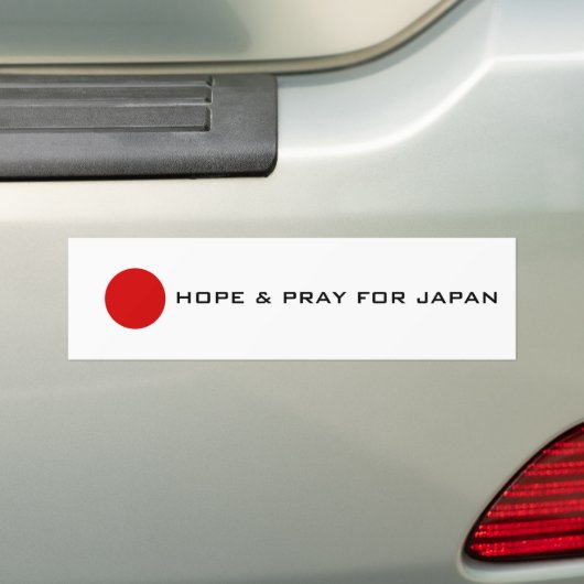 Japan - Hope Bumpersticker (Op auto)