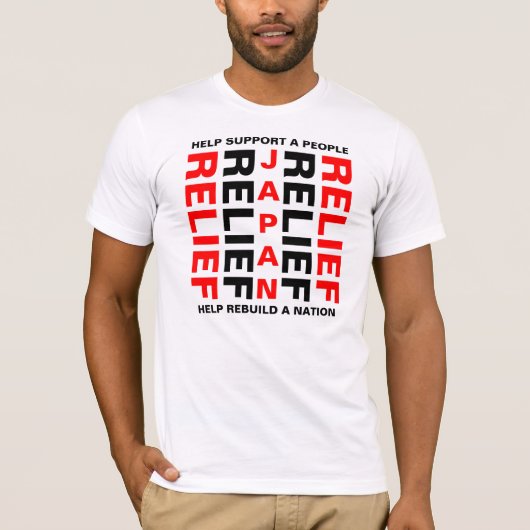 JAPAN HULP STEUN EEN VOLK... T-SHIRT (Voorkant)