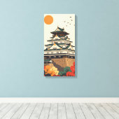Japan Iga Ueno Castle Canvas Afdruk (Insitu (Houten vloer))