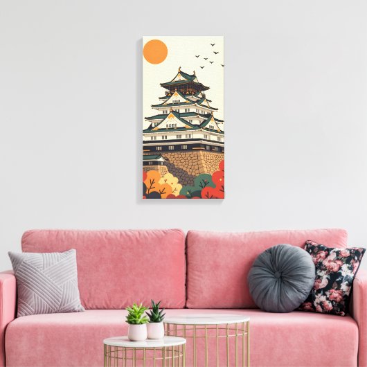 Japan Iga Ueno Castle Canvas Afdruk (Insitu (Woonkamer))