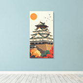 Japan Iga Ueno Kasteel Canvas Afdruk (Insitu (Houten vloer))