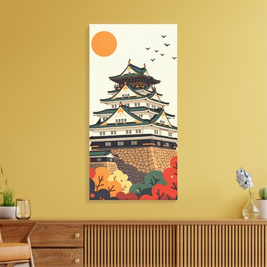 Japan Iga Ueno Kasteel Canvas Afdruk (Insitu (Woonkamer))