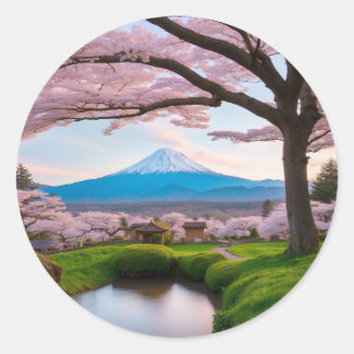 Japan Illustratie Kunst #3 Ronde Sticker