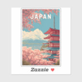Japan Illustratie Reis Kunst Vintage Sticker (Vel)
