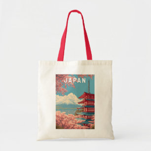 Japan Illustratie Reis Kunst Vintage Tote Bag