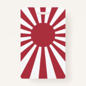 Japan Imperial Rising Sun vlag, Edo aan WW2 Badge (Achterkant)