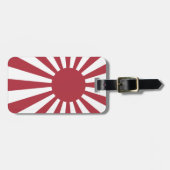 Japan Imperial Rising Sun vlag, Edo aan WW2 Bagagelabel (Voorkant horizontaal)