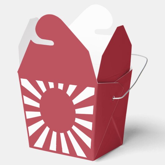 Japan Imperial Rising Sun vlag, Edo aan WW2 Bedankdoosjes (Geopend)