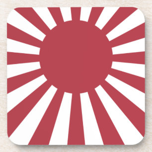 Japan Imperial Rising Sun vlag, Edo aan WW2 Bier Onderzetter