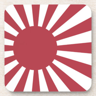 Japan Imperial Rising Sun vlag, Edo aan WW2 Bier Onderzetter