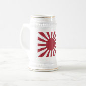 Japan Imperial Rising Sun vlag, Edo aan WW2 Bierpul (Voorkant links)