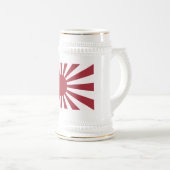 Japan Imperial Rising Sun vlag, Edo aan WW2 Bierpul (Voorkant rechts)