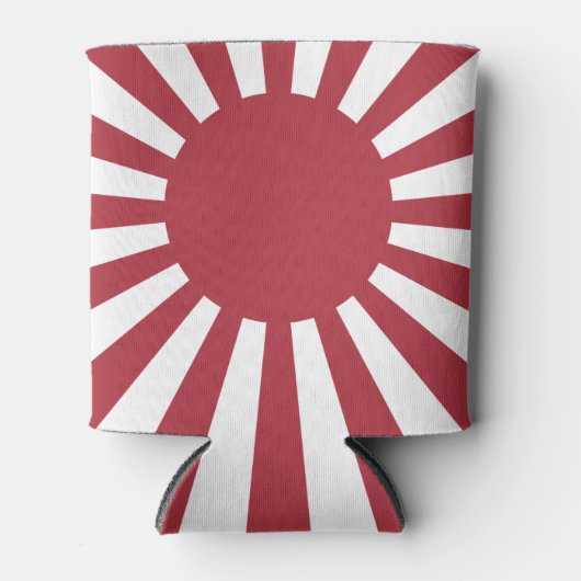 Japan Imperial Rising Sun vlag, Edo aan WW2 Blikjeskoeler (Voorkant)