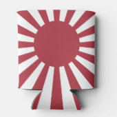 Japan Imperial Rising Sun vlag, Edo aan WW2 Blikjeskoeler (Achterkant)