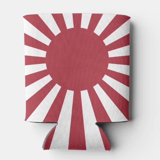 Japan Imperial Rising Sun vlag, Edo aan WW2 Blikjeskoeler (Achterkant)