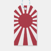 Japan Imperial Rising Sun vlag, Edo aan WW2 Cadeaulabel (Achterkant)